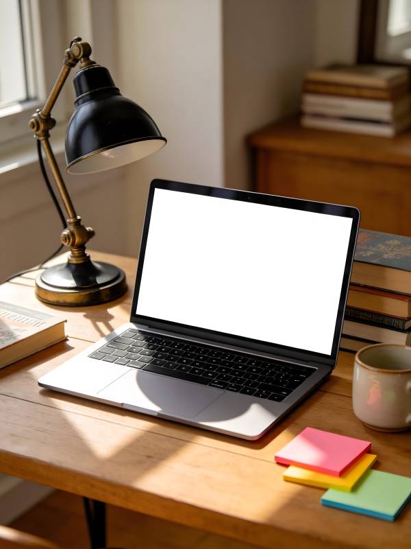 阳光下的工作角落图片