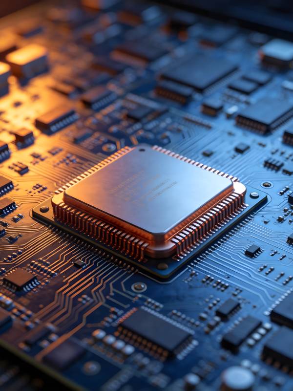 芯片特写 科技之光图片