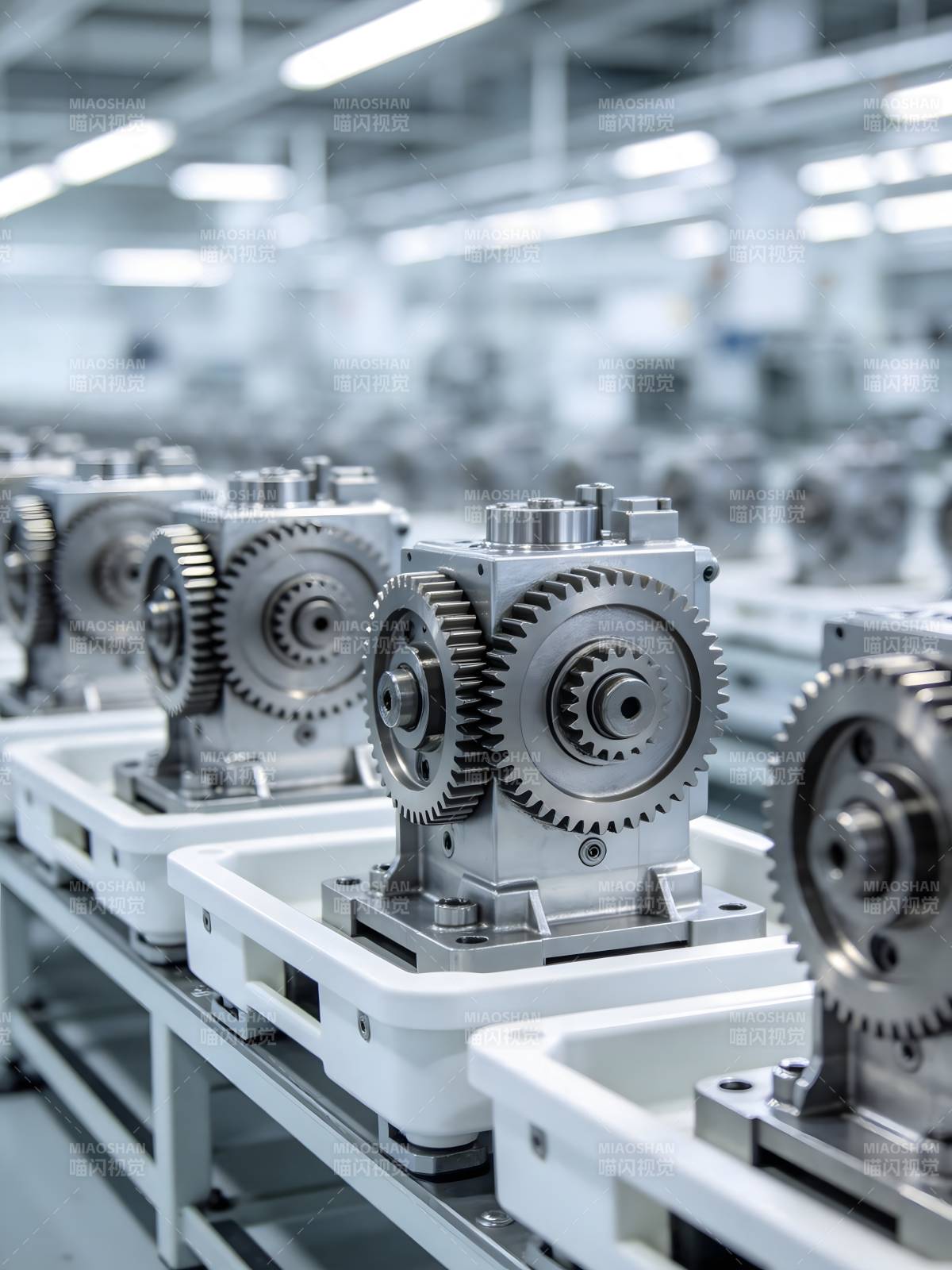 精密齿轮装配线图片