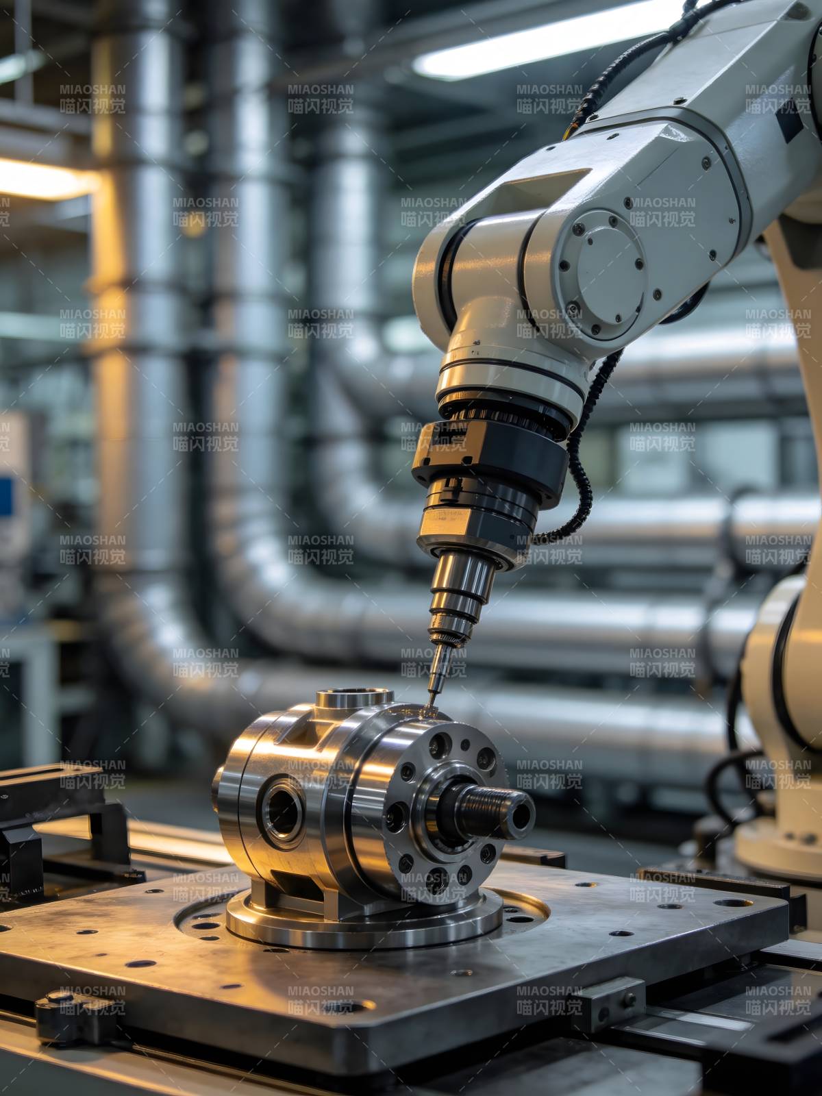 智能机械臂作业图片