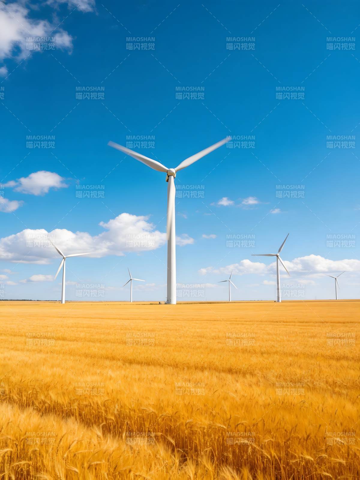 风车田野风光图片