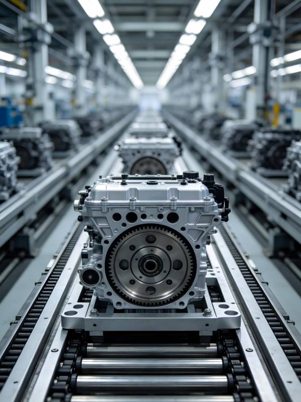 发动机生产线图片