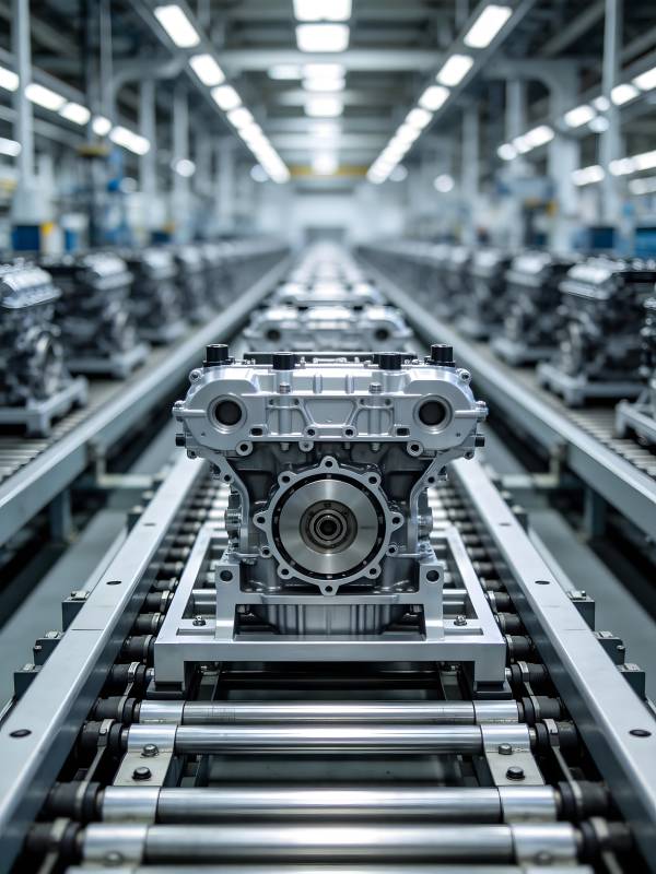 引擎生产线图片
