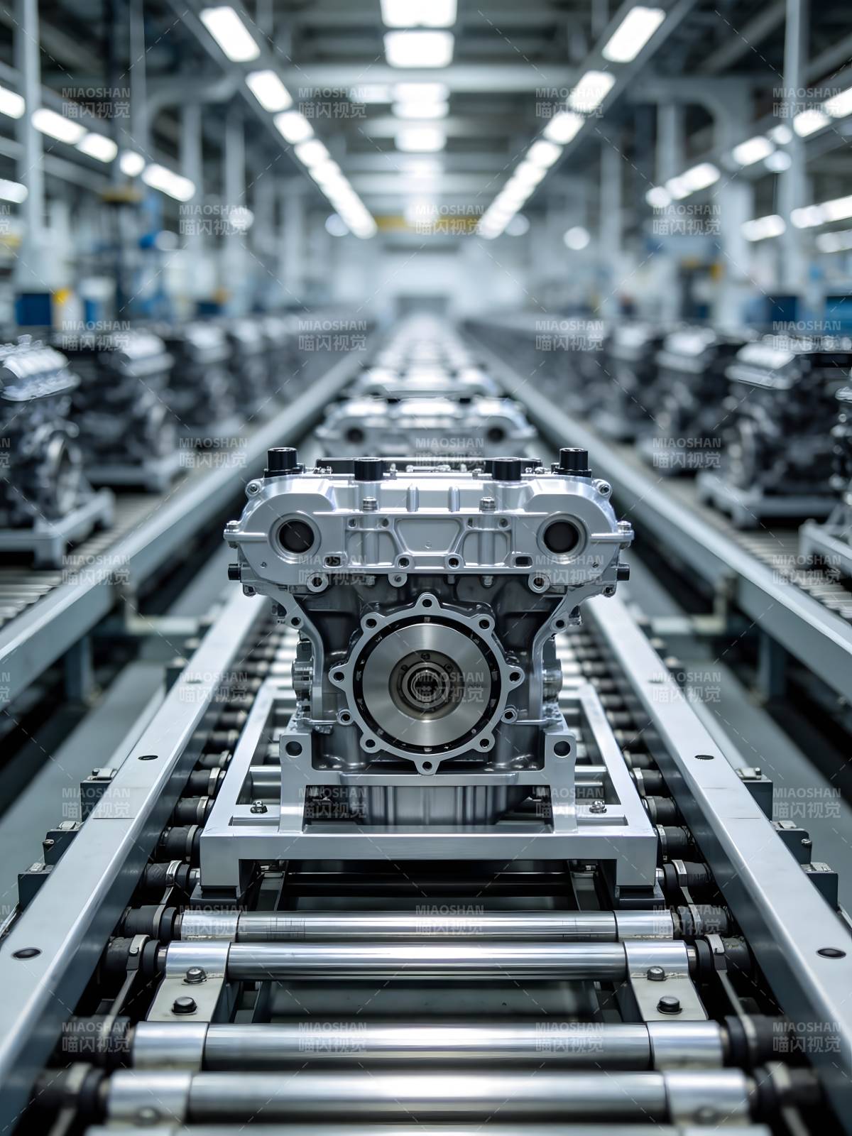 引擎生产线图片