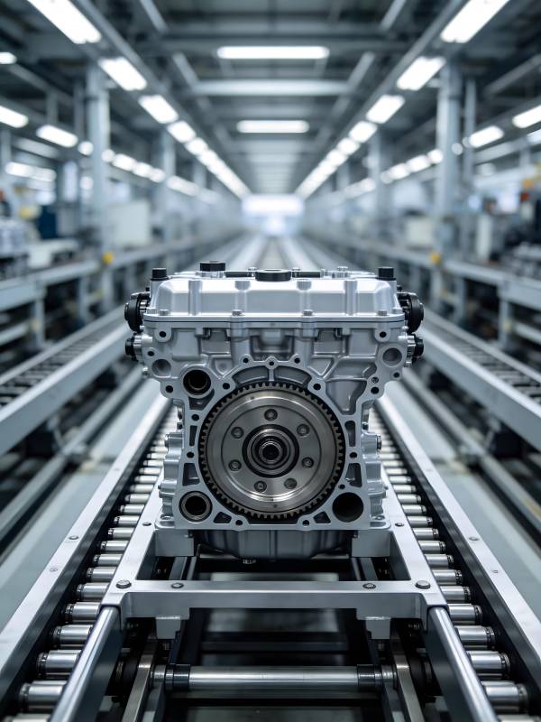 发动机生产线图片