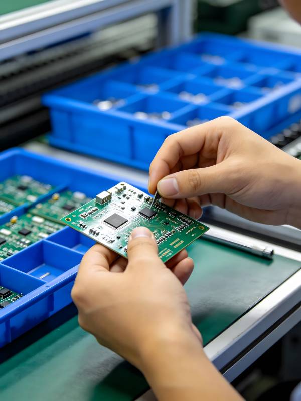 电子元件组装中图片