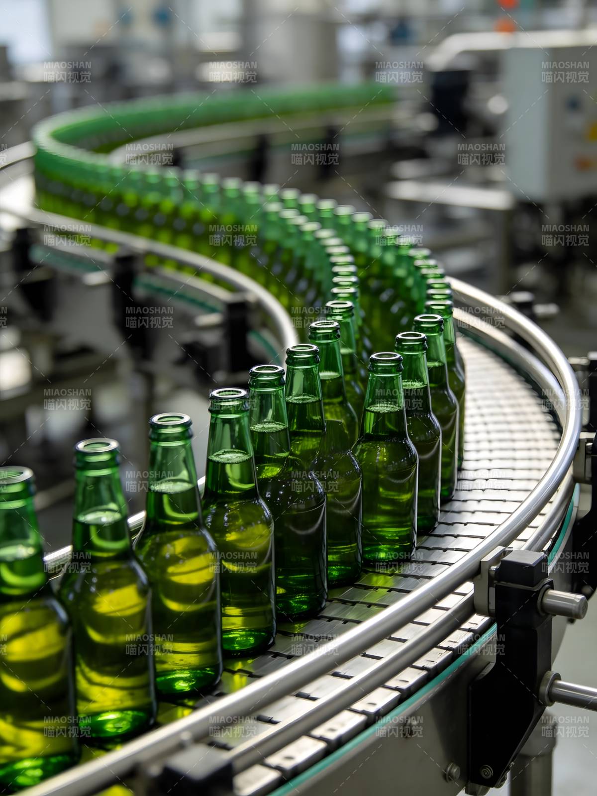 啤酒瓶生产线图片