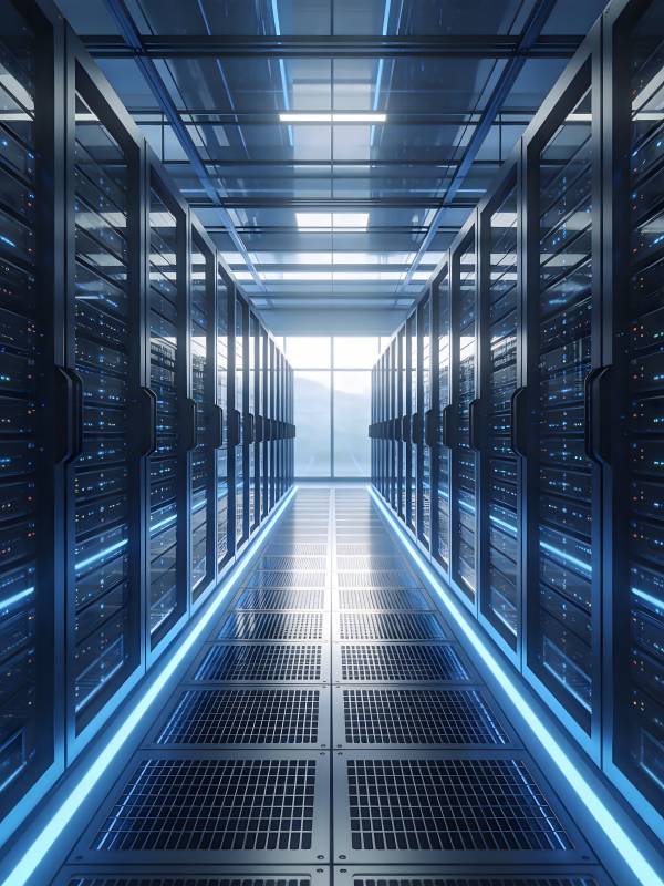 未来数据中心走廊图片