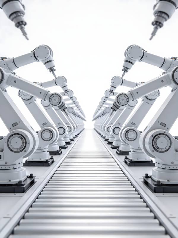 智能机械臂阵列图片