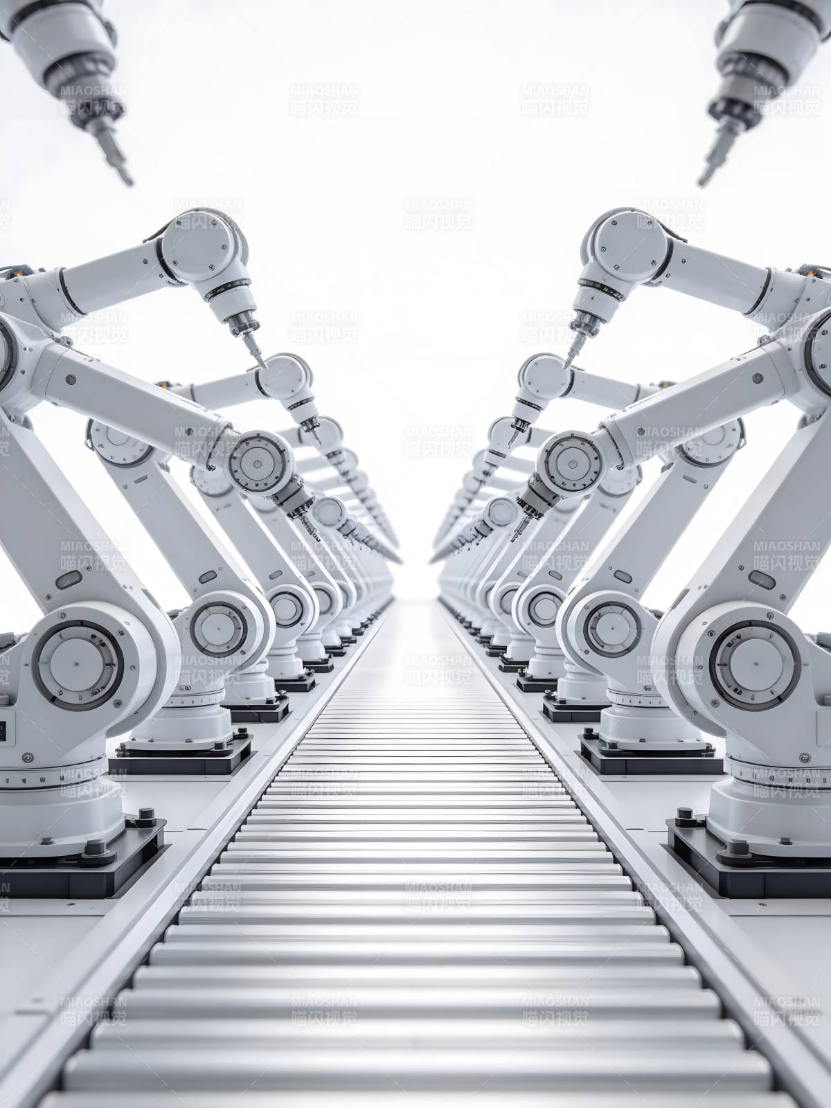 智能机械臂阵列图片