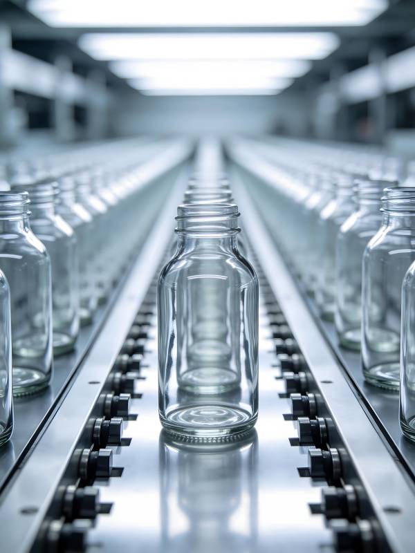 玻璃瓶生产线图片
