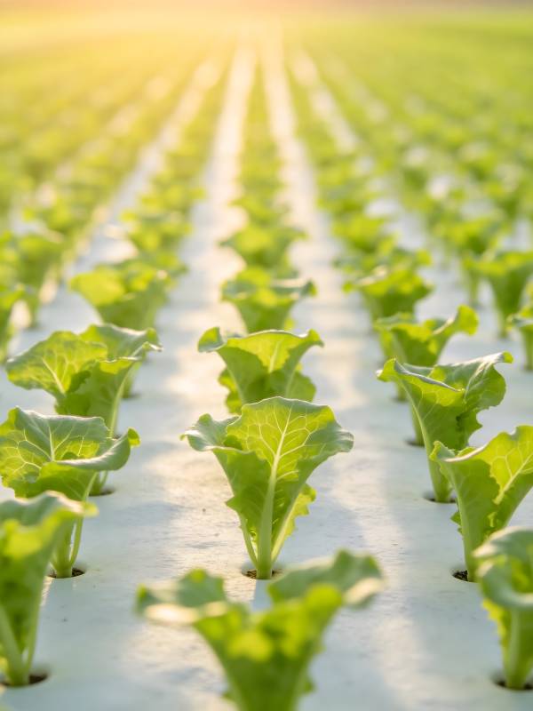 绿意盎然的菜田图片