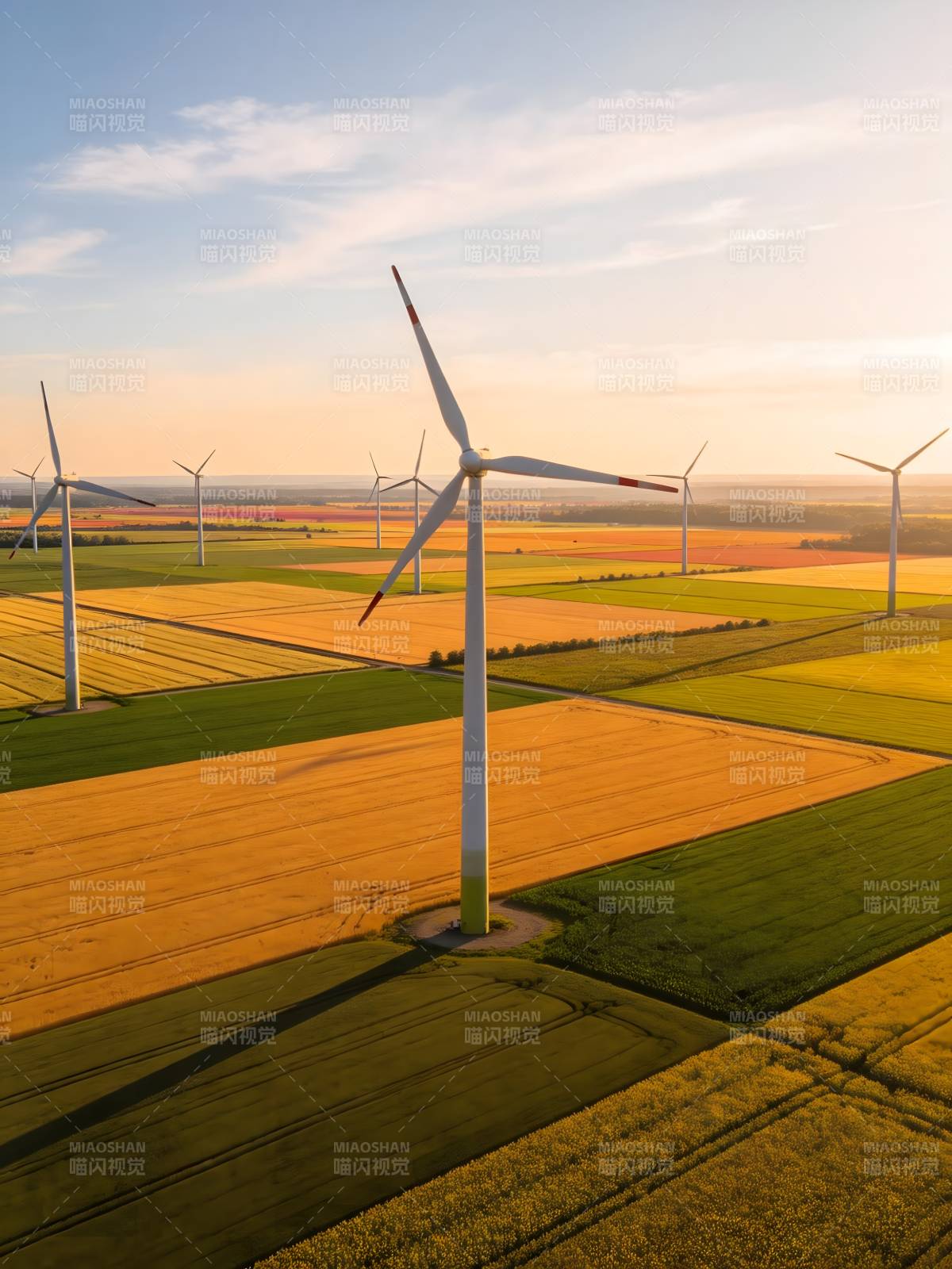 风车田野风光图片