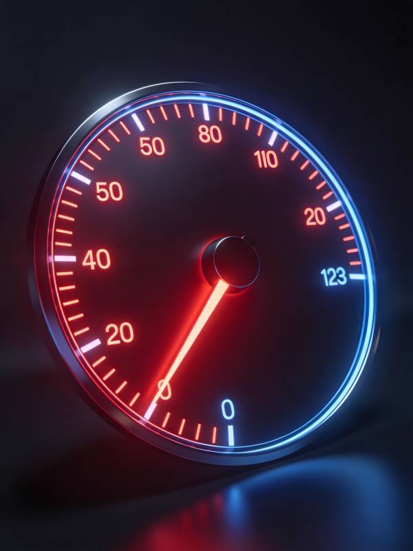 速度表红蓝光效图片