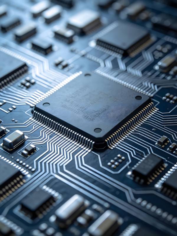 芯片电路特写图片