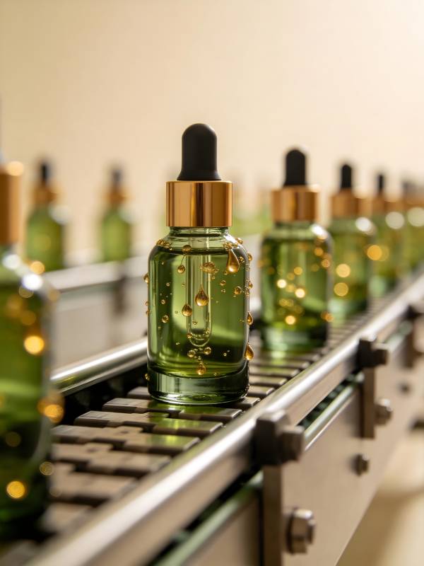 绿瓶精油生产线图片