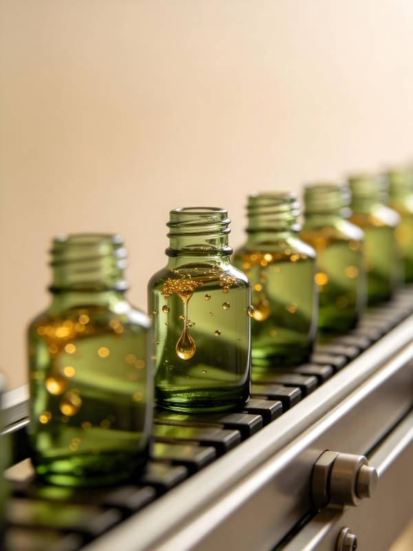 精油瓶流水线图片