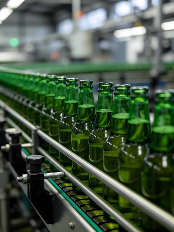 绿色瓶装生产线图片