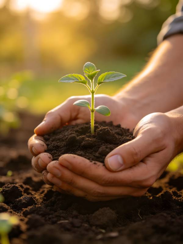 呵护新生绿芽图片