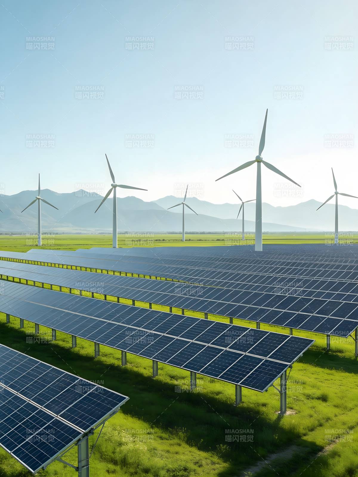 风光互补发电场图片