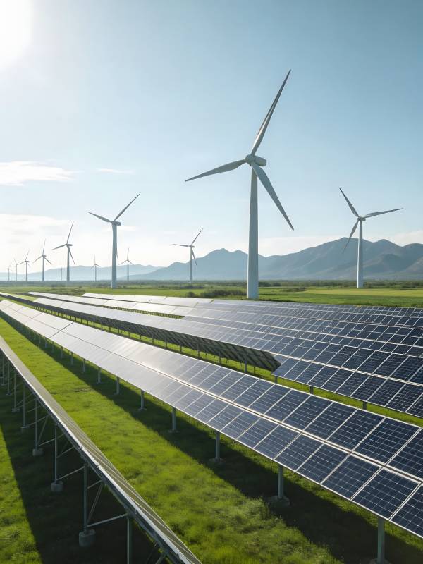 风光互补发电场图片