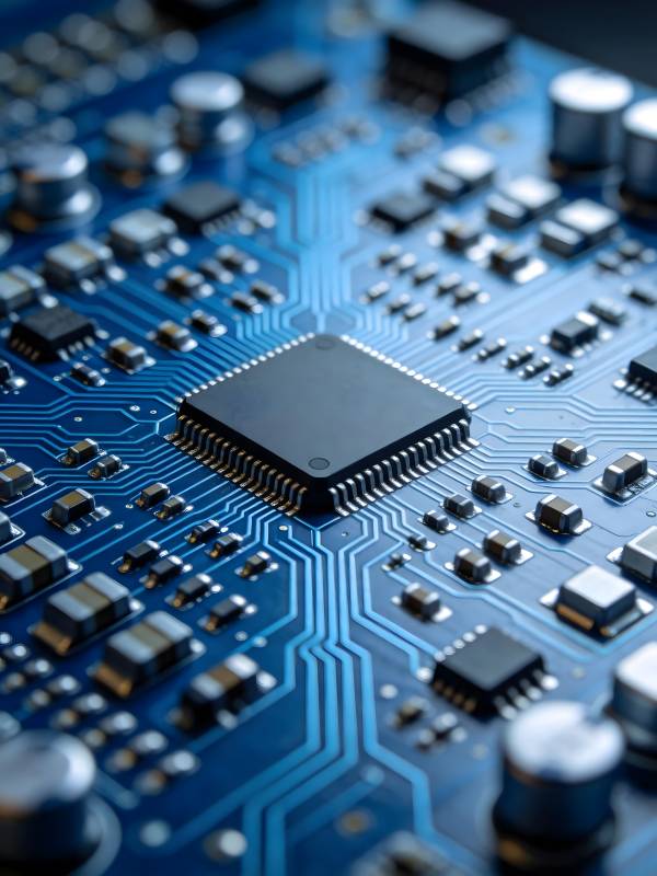 芯片电路板特写图片