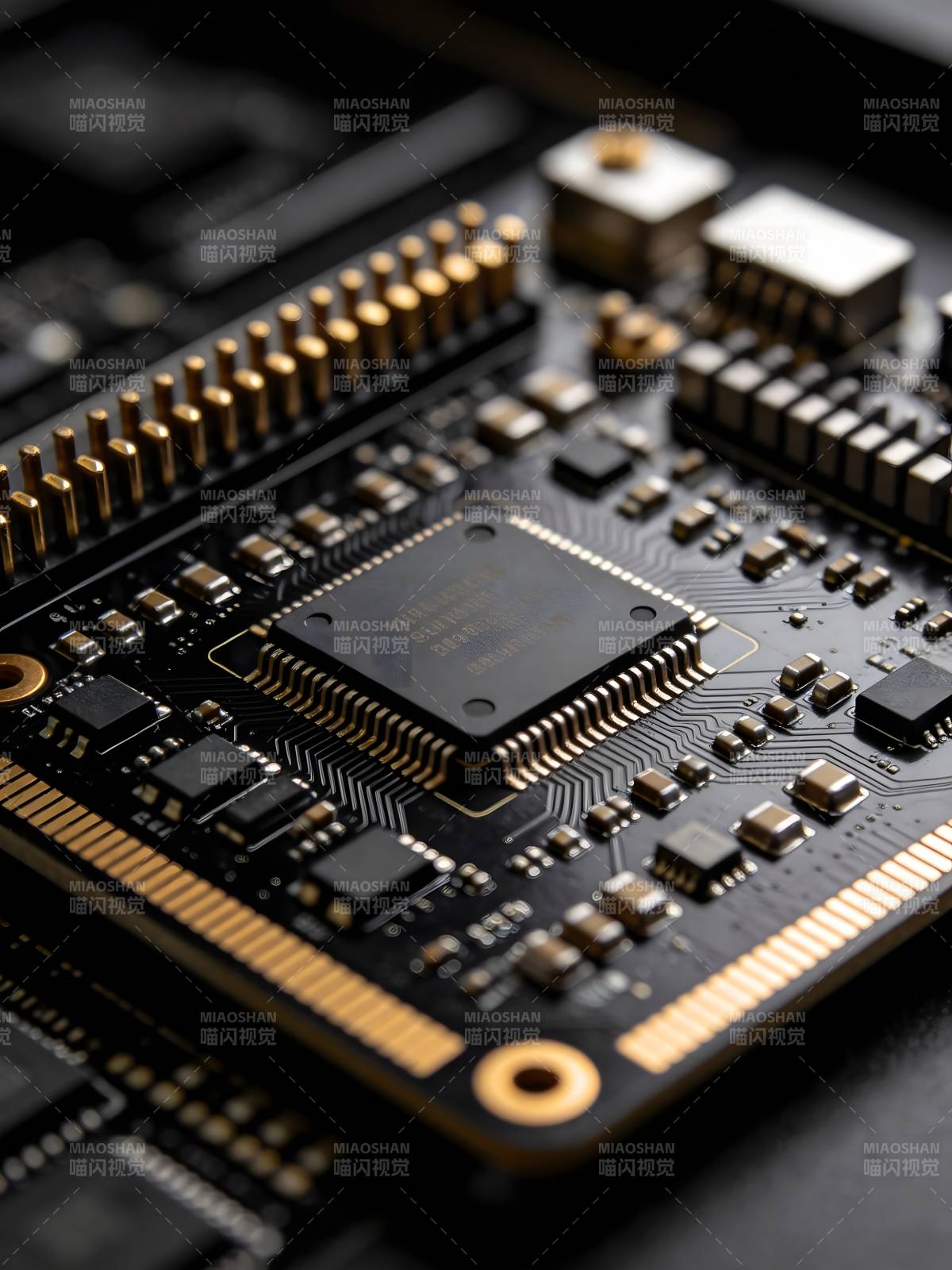 芯片特写 精密电路图片