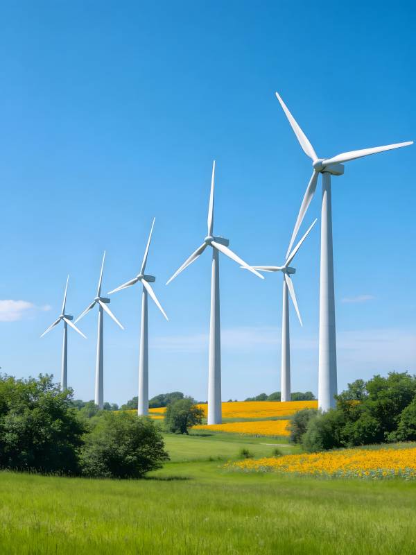 风车田野风光图片