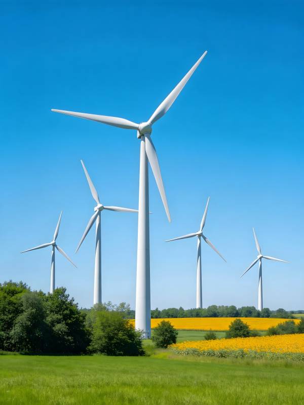 风车田野风光图片