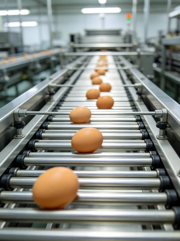 鸡蛋流水线生产图片