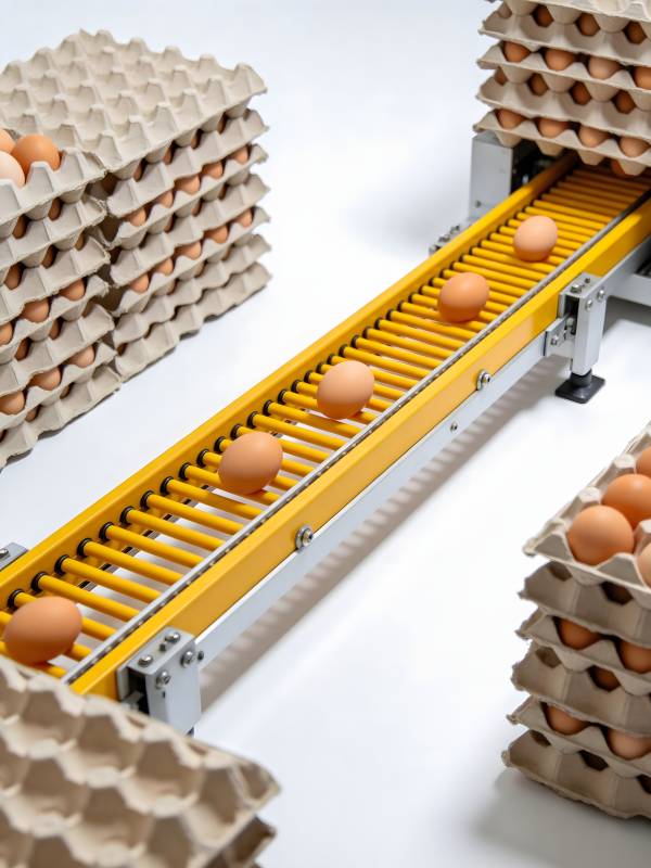 鸡蛋输送线图片