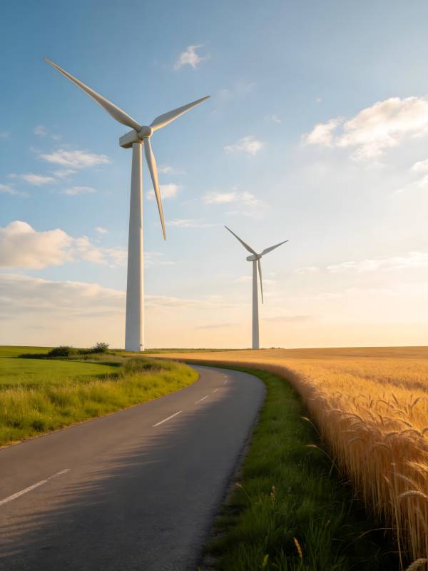 风车田野风光图片