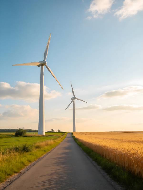 风车田野风光图片