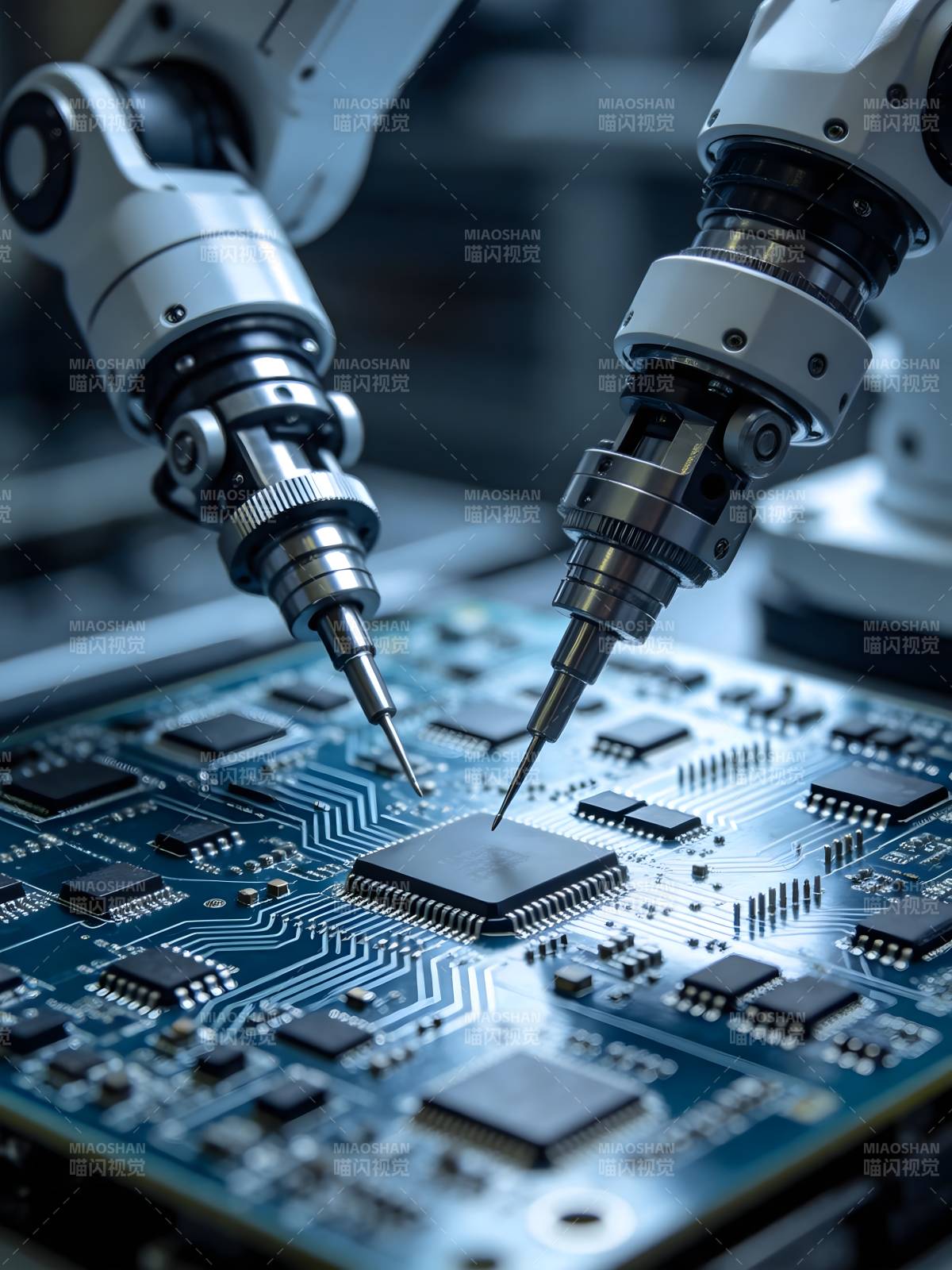 智能机器人焊接芯片图片