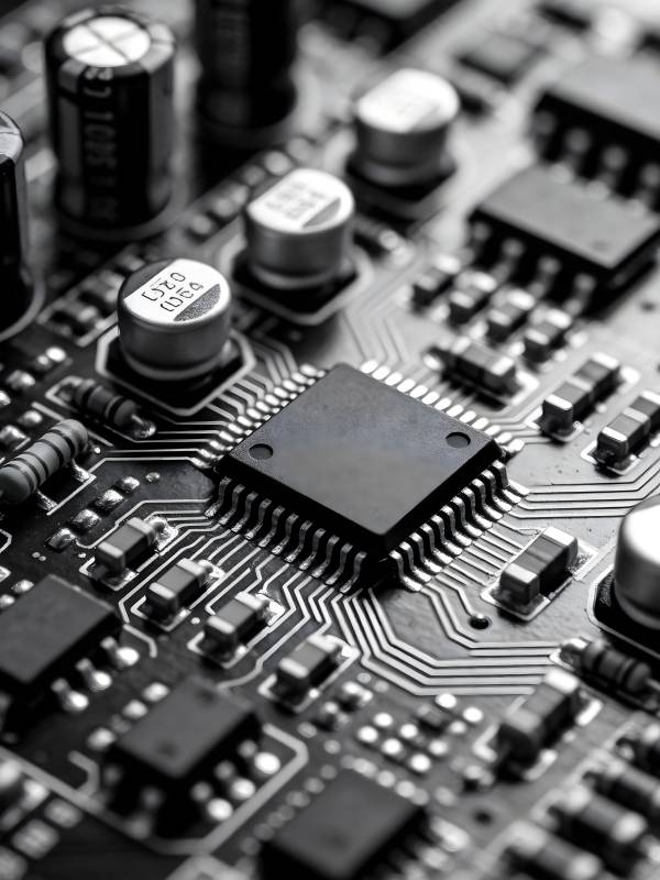 电路板芯片特写图片
