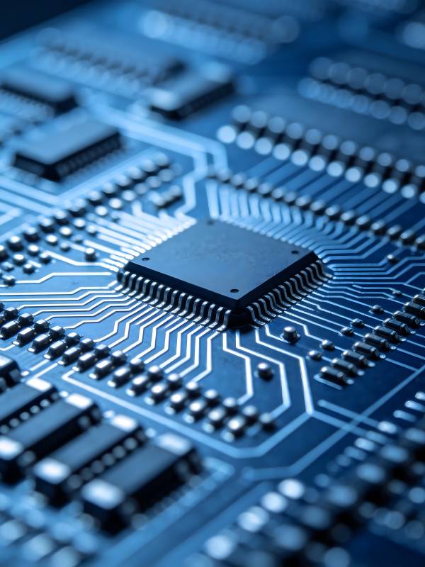 芯片电路特写图片