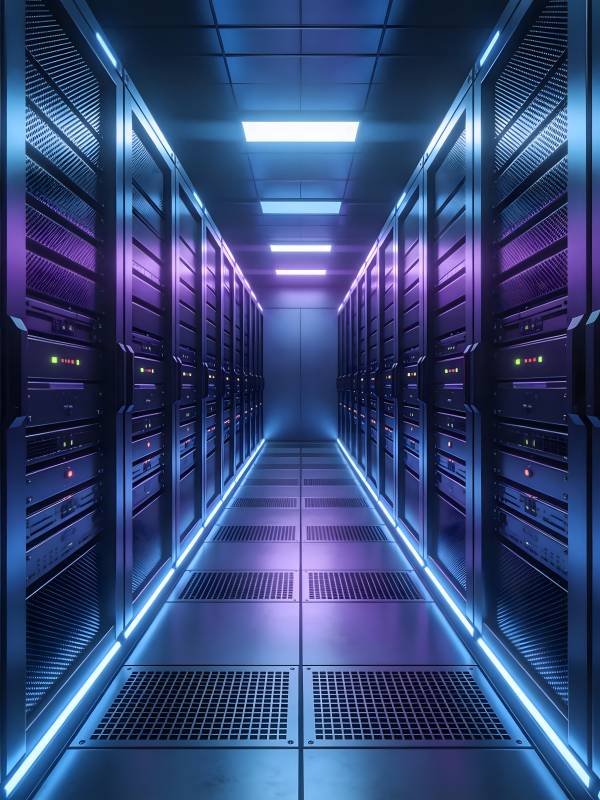 未来数据中心走廊图片