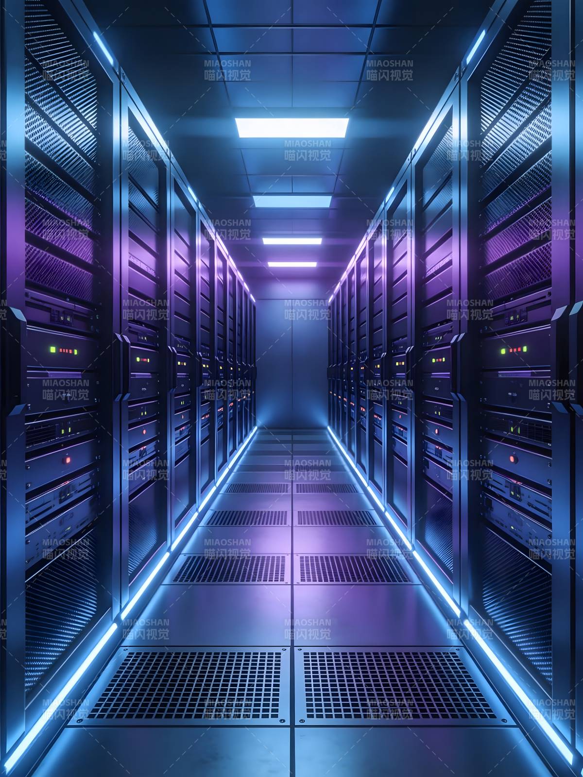 未来数据中心走廊图片