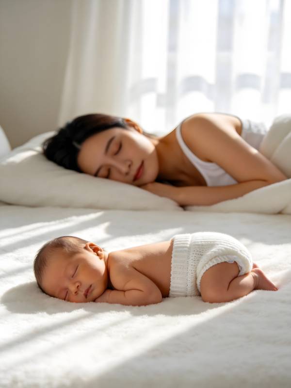 母子安睡时光图片