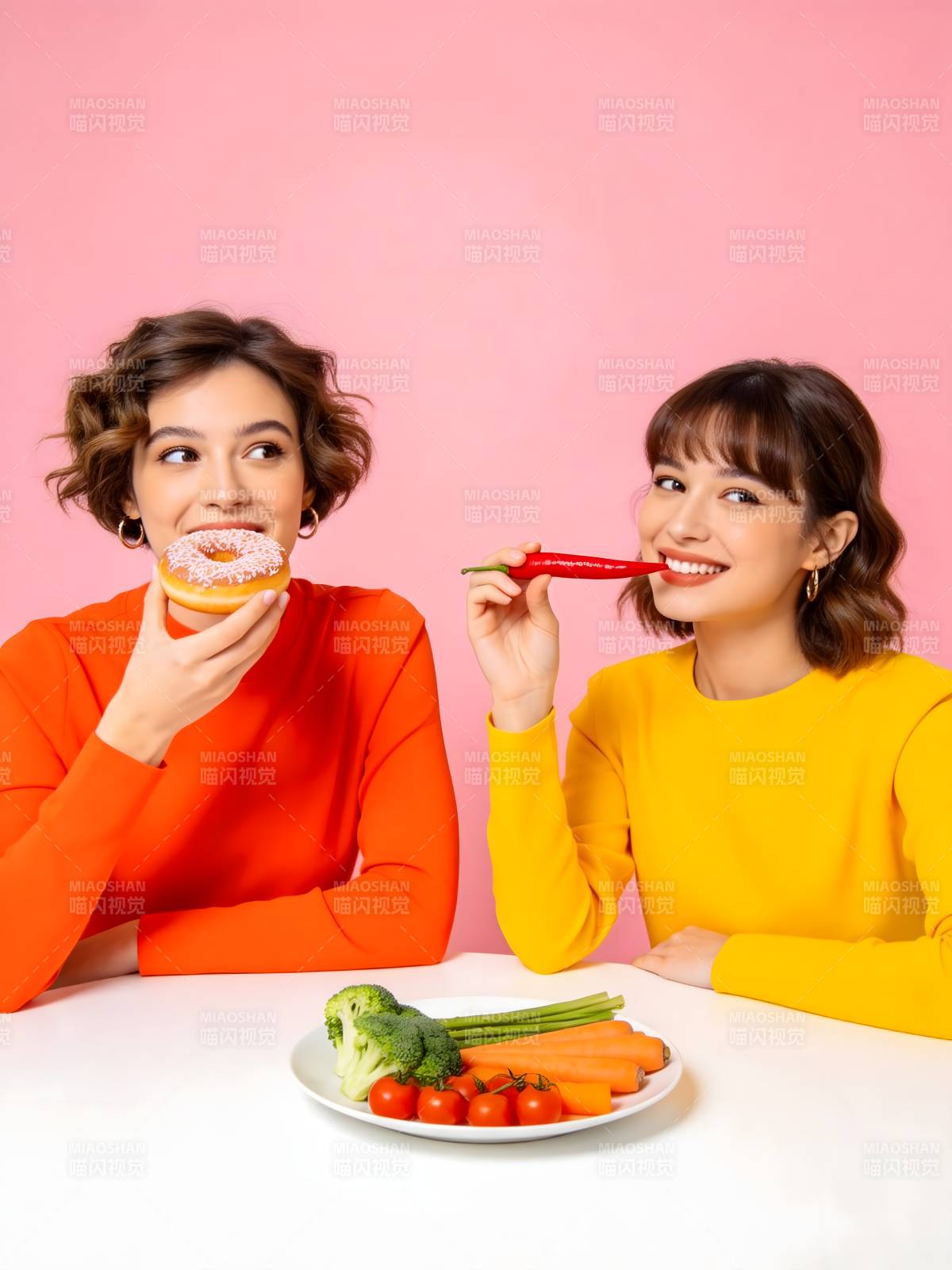 甜食与健康的选择图片