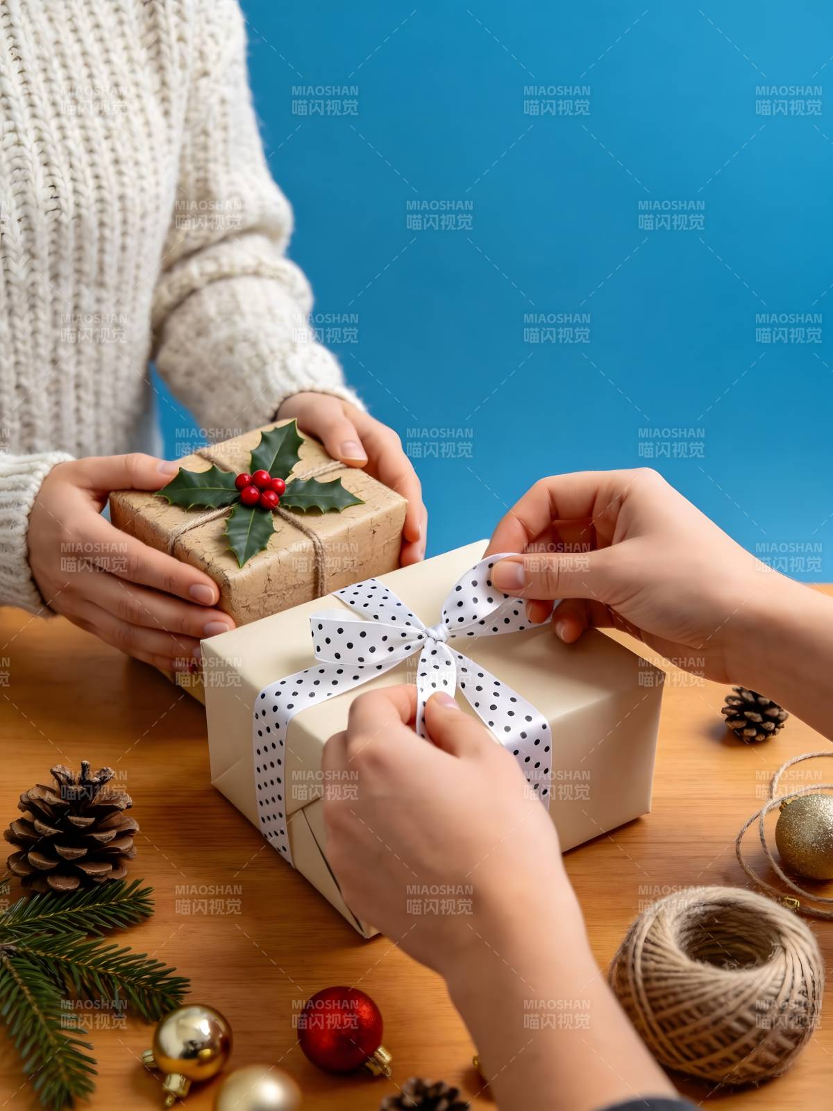 圣诞礼物包装图片