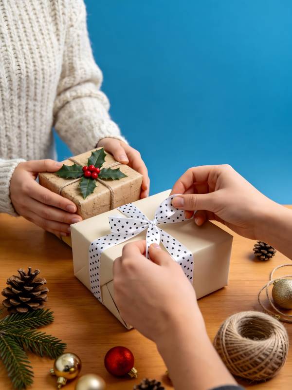 圣诞礼物包装图片