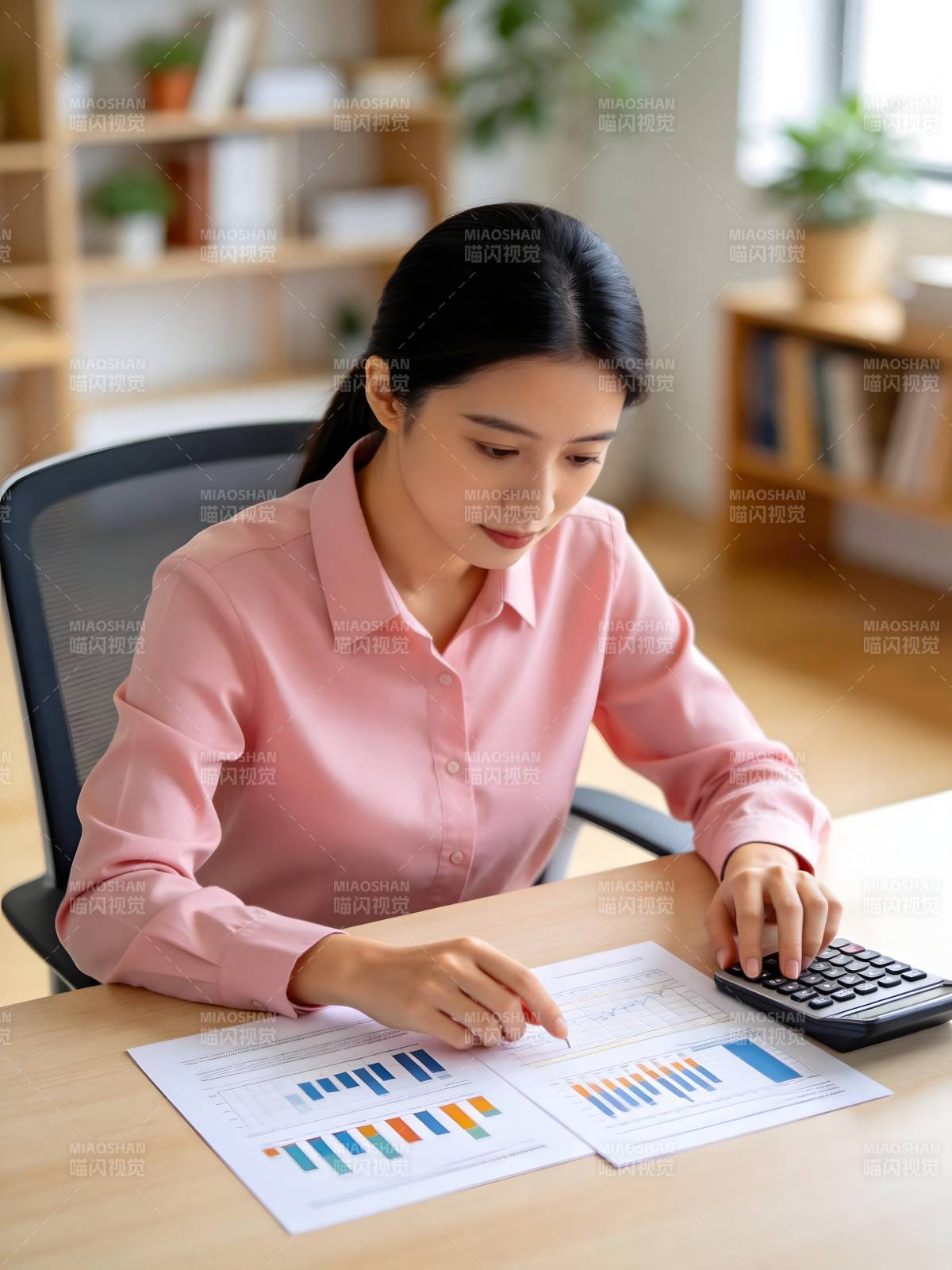 专注工作 计算报表图片