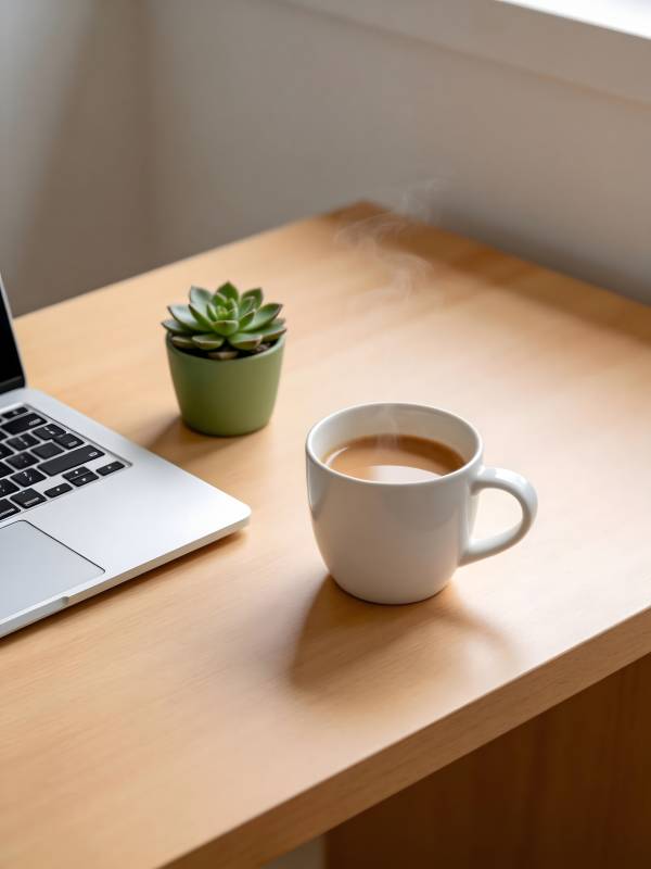 咖啡相伴工作时光图片