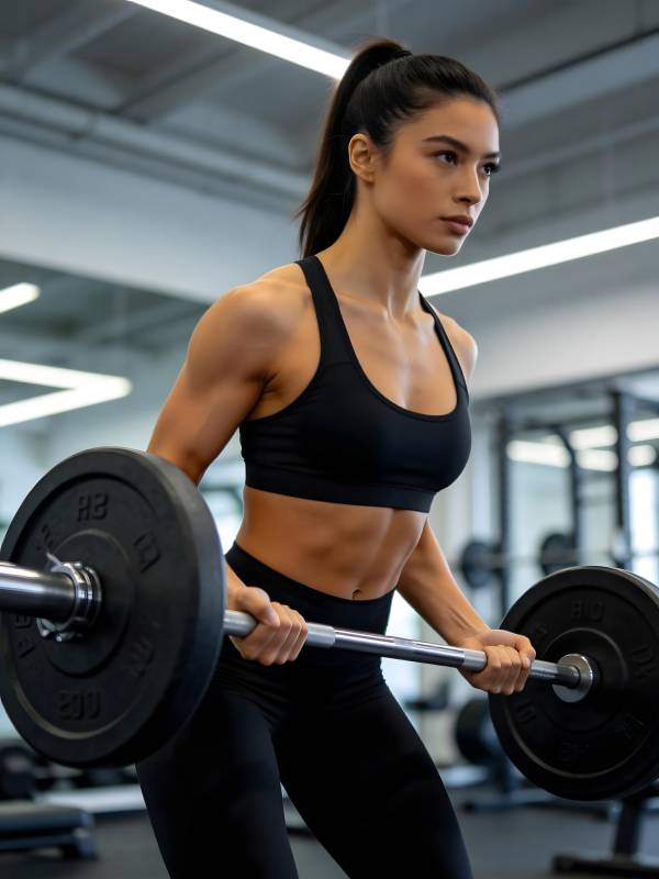 健身房力量训练图片