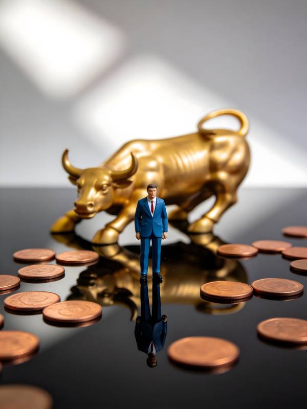 牛市财富象征图片
