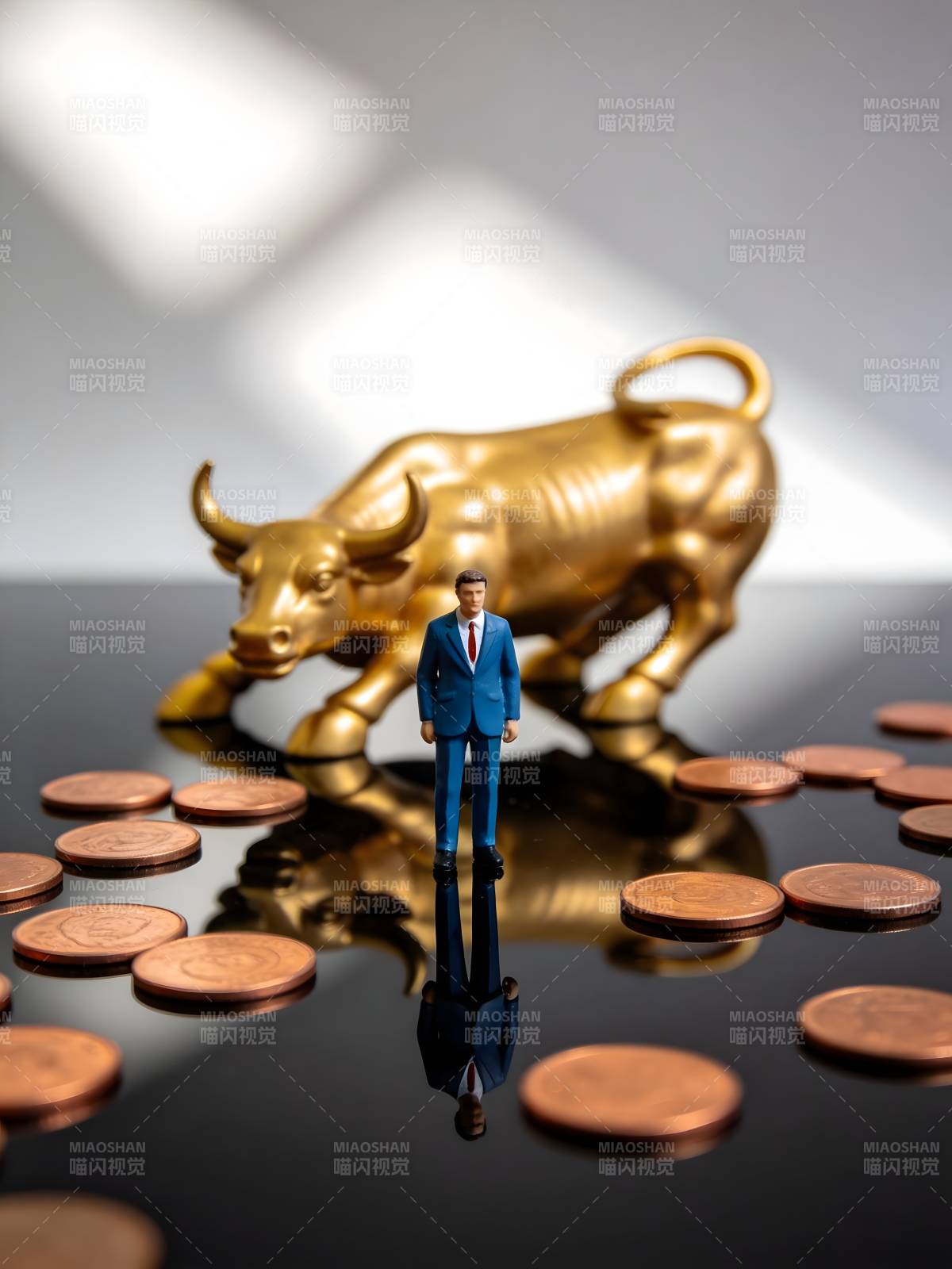 牛市财富象征图片