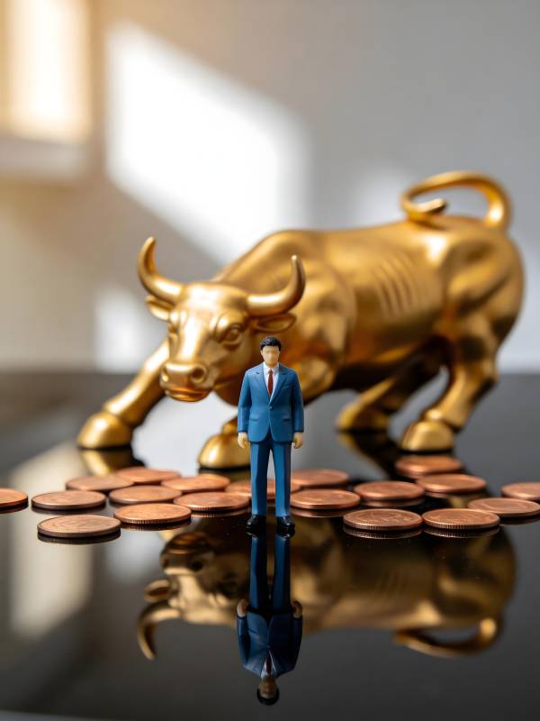 牛市财富象征图片