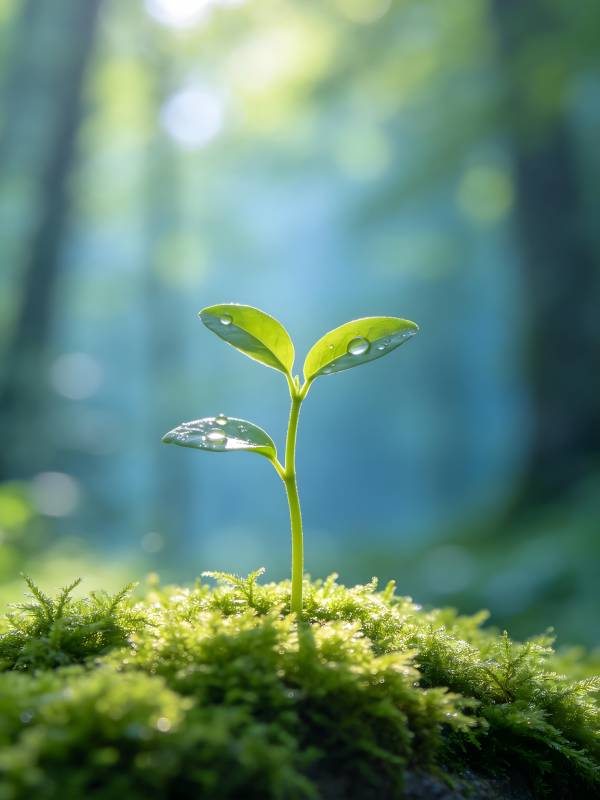 新芽破土 生机盎然图片