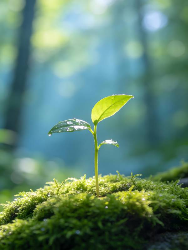 新芽破土 生机盎然图片